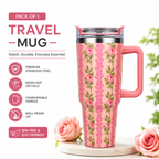 Pink Floral Insulated Tumbler - 1200ml