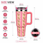 Pink Floral Insulated Tumbler - 1200ml
