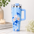 Floral Sky Blue Tumbler – 1200ml